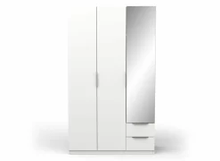 Draaideurkast|Kleerkast|Kleerkast Ghost 119cm - decor - wit