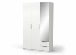 Draaideurkast|Kleerkast|Kleerkast Ghost 119cm - decor - wit