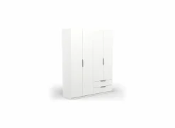 Draaideurkast|Kleerkast|Kleerkast Ghost 157cm - decor - wit