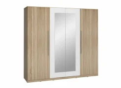 Kleerkast Helen 228cm - decor - sonoma eik & wit- Draaideurkast|Draaideurkast