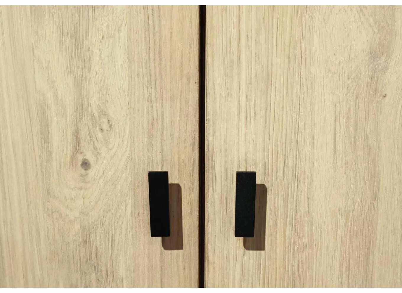 Draaideurkast|Draaideurkast|Kleerkast Holmes 50cm - MDF - eik