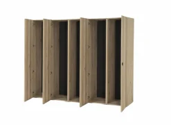 Kleerkast Holmes 250cm - MDF - eik- Draaideurkast|Draaideurkast