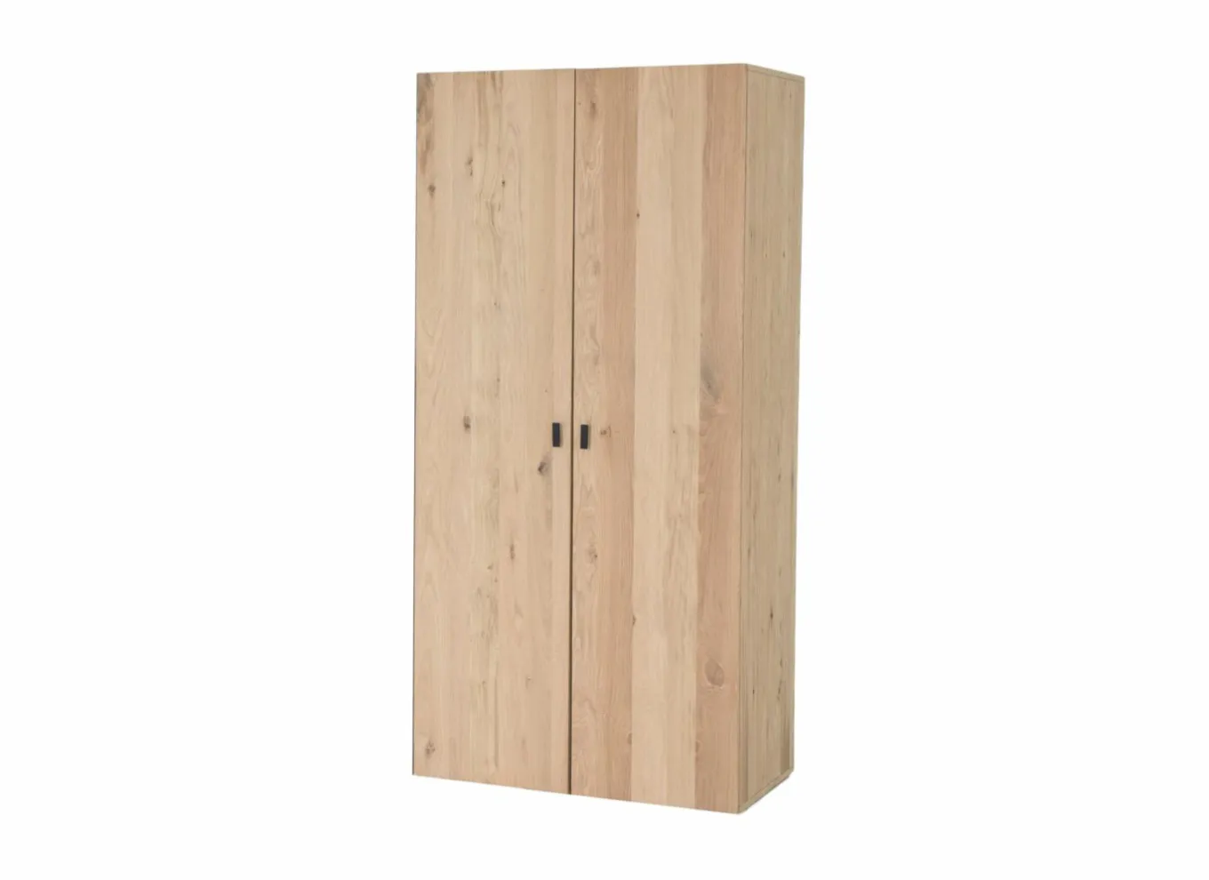 Draaideurkast|Draaideurkast|Kleerkast Holmes 100cm - MDF - eik