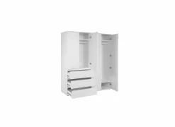 Kleerkast Image 160cm - melamine - wit- Kleerkast