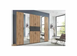 Kleerkast Moldau 270cm - decor- eik & grafiet- Draaideurkast|Draaideurkast