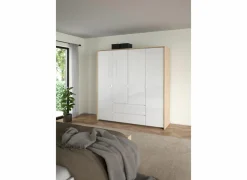 Kleerkast Next 197x58x202cm - decor - wit & jackson hickory- Draaideurkast|Draaideurkast