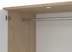 Kleerkast Next 149x58xH202cm - decor - wit & jackson hickory- Draaideurkast|Draaideurkast