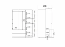 Kleerkast Next 149x58xH202cm - decor - wit & jackson hickory- Draaideurkast|Draaideurkast