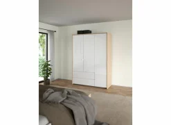 Kleerkast Next 149x58xH202cm - decor - wit & jackson hickory- Draaideurkast|Draaideurkast