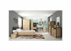 Kleerkast Oriental Tree 109,1cm - decor- bartex eik- Draaideurkast|Draaideurkast