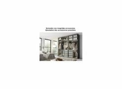 Dressing & Maatwerk|Draaideurkast|Kleerkast Select 251cm - decor - wit