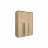 Kleerkast|Kleerkast Tessa 151x63x210cm - melamine - zand eik