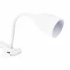 Klemlamp Sily H43cm - kunststof - wit- Nachtlampjes|Kinderbureaulampen
