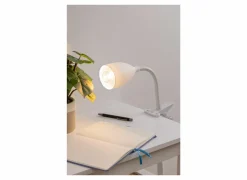 Klemlamp Sily H43cm - kunststof - wit- Nachtlampjes|Kinderbureaulampen