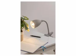 Nachtlampjes|Kinderbureaulampen|Klemlamp Sily H43cm - kunststof - grijs