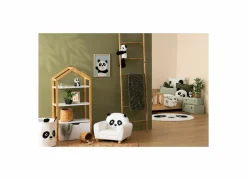 Pluche Knuffels|Knuffel Panda H35cm - stof - zwart/wit