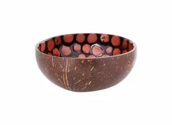 Kom Cocosbowl Ø14cm - kokos - roze- Sla- & Sauskommen|Fruitschalen
