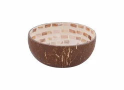 Kom Cocosbowl Ø14cm - kokos - bruin- Sla- & Sauskommen|Fruitschalen