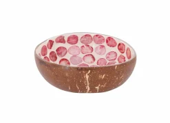 Kom Cocosbowl Ø14cm - kokos - pink pearl- Sla- & Sauskommen|Fruitschalen