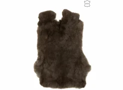 Dierenhuiden & Vachten|Dierenhuiden & Vachten|Konijnenvacht 34x45cm - donkerbruin