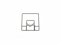 Kookboekhouder H29,5cm - metaal - zwart- Kookboekhouders