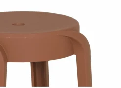 Tuinstoelen|Krukje|Kruk June 43,5x44,5x55,5cm - polyethyleen - terracotta