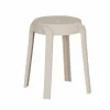 Kruk June 43,5x44,5x55,5cm - polyethyleen - beige- Tuinstoelen|Krukje