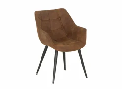 Kuipstoel Cosy 57x60x80cm - microvezel - cognac- Eetkamerstoelen
