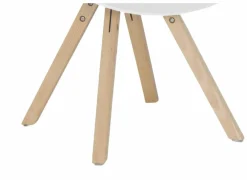 Eetkamerstoelen|Kuipstoel Kabbala kunststof wit