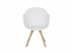 Eetkamerstoelen|Kuipstoel Kabbala kunststof wit