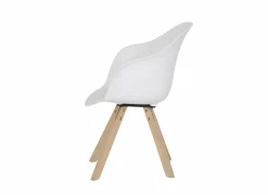 Eetkamerstoelen|Kuipstoel Kabbala kunststof wit