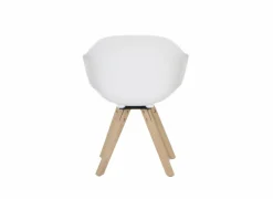 Eetkamerstoelen|Kuipstoel Kabbala kunststof wit