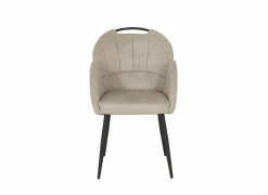 Kuipstoel ST2005 55x60x87,5cm - stof - zand- Eetkamerstoelen