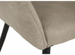 Kuipstoel ST2005 55x60x87,5cm - stof - zand- Eetkamerstoelen