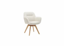 Eetkamerstoelen|Kuipstoel Tristan 63x62,5x86,5cm - polyestervezel - beige