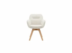 Eetkamerstoelen|Kuipstoel Tristan 63x62,5x86,5cm - polyestervezel - beige