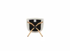 Eetkamerstoelen|Kuipstoel Tristan 63x62,5x86,5cm - polyestervezel - beige