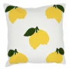 Cosy & Trendy Kussens|Kussen Citroenen 45x45cm - katoen - wit