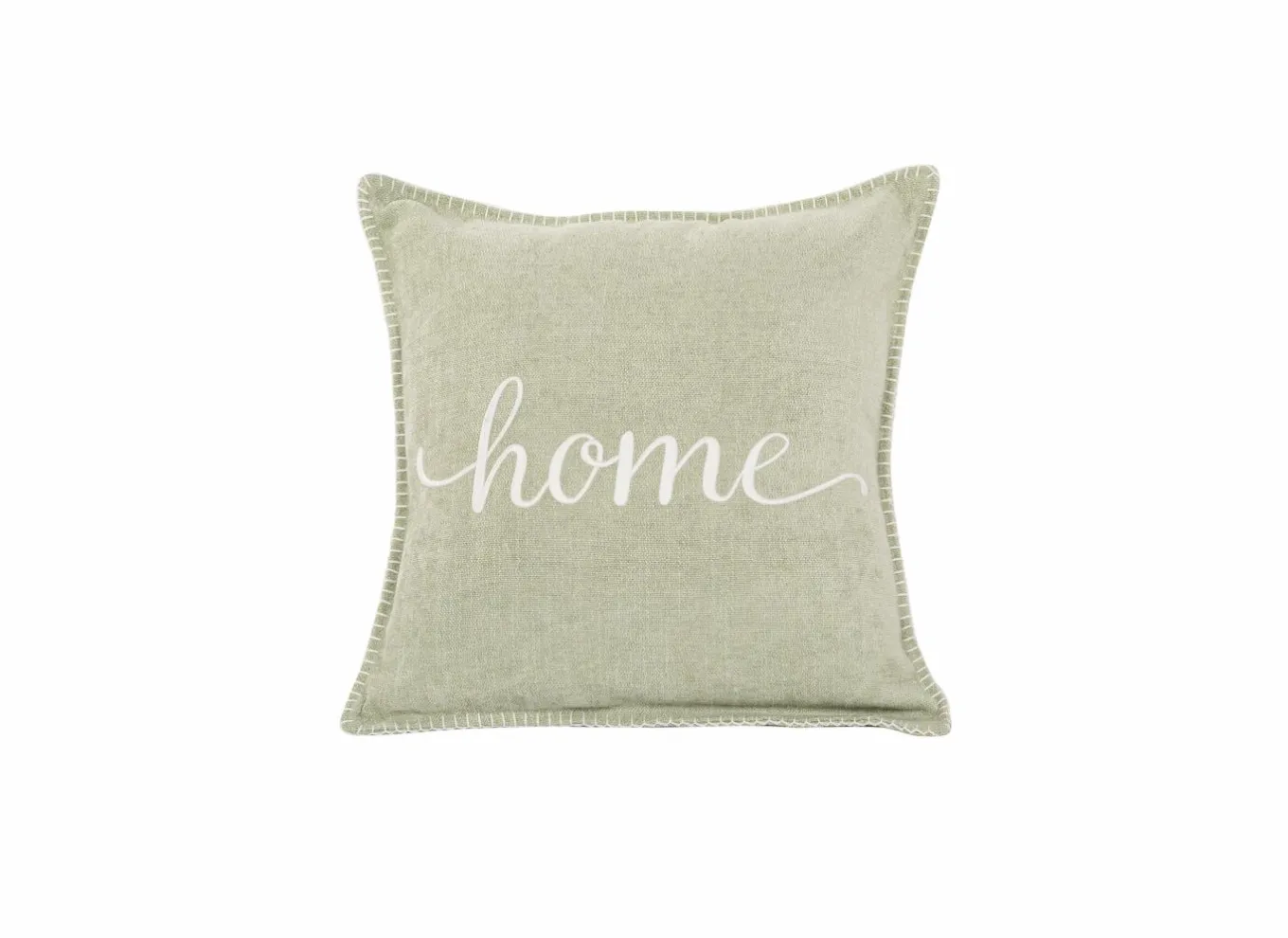 Kussens|Kussen Damian Home 45x45cm - stof - sage green