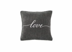 Kussens|Kussens|Kussen Damian Love 45x45cm - stof - donker grijs