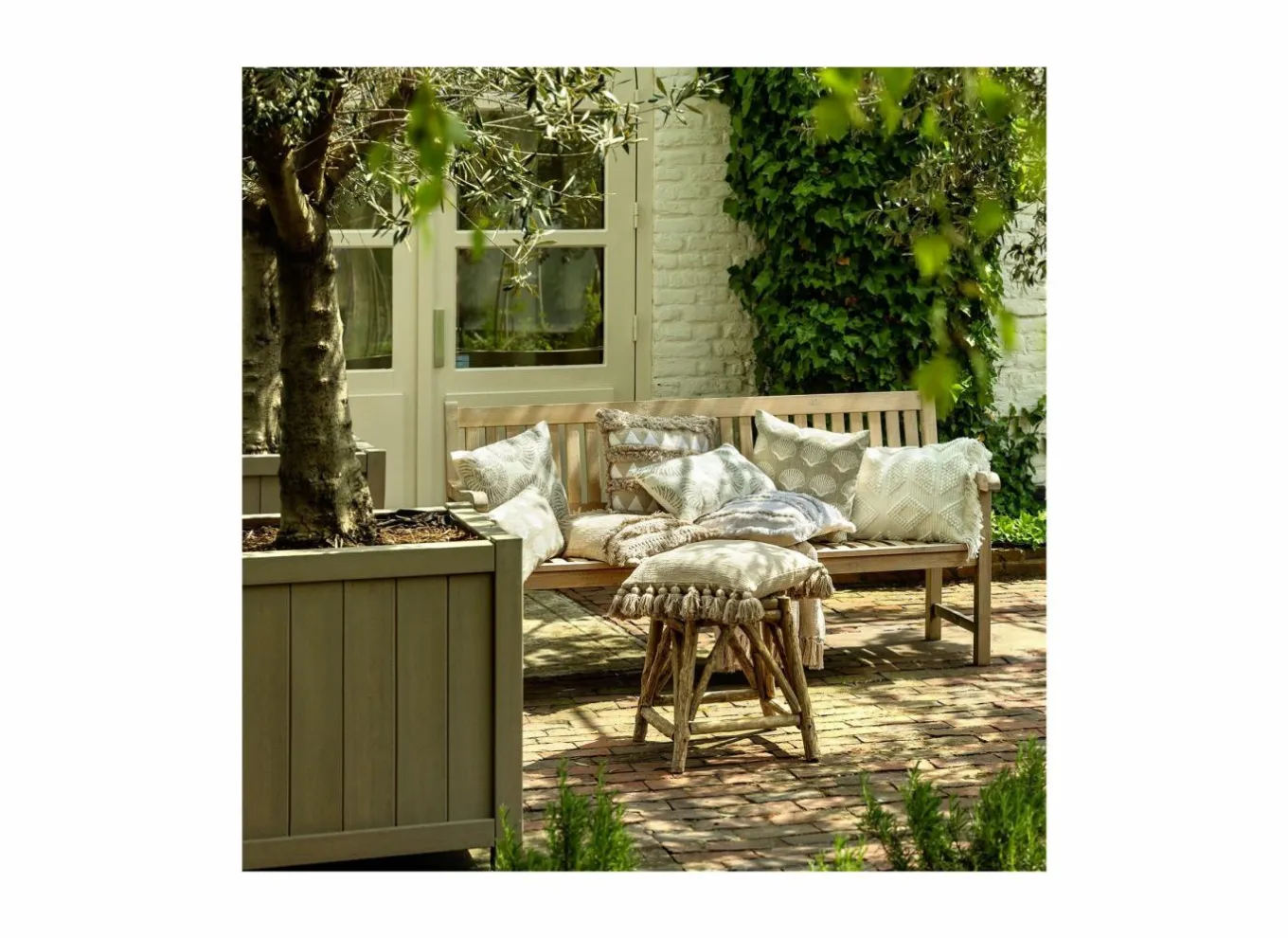 Kussens|Kussen Fara 45x45cm snow white