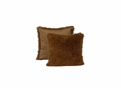 Kussen Hare 45x45cm - nepbont - oranje- Kussens|Kussens