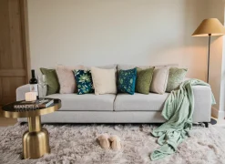 Tiseco Kussens|Kussens|Kussen Juliette 45x45cm - stof - groen