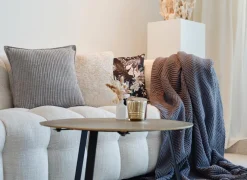 Tiseco Kussens|Kussens|Kussen Juliette 45x45cm - stof - lichtgrijs