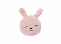 Kussens|Kinderdecoratie|Kussen Konijn  27x27cm - stof - roze