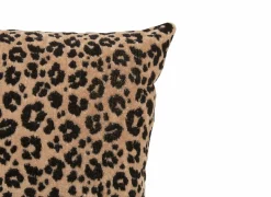 Kussens|Kussens|Kussen Lynra 40x40cm - polyester - zwart & bruin