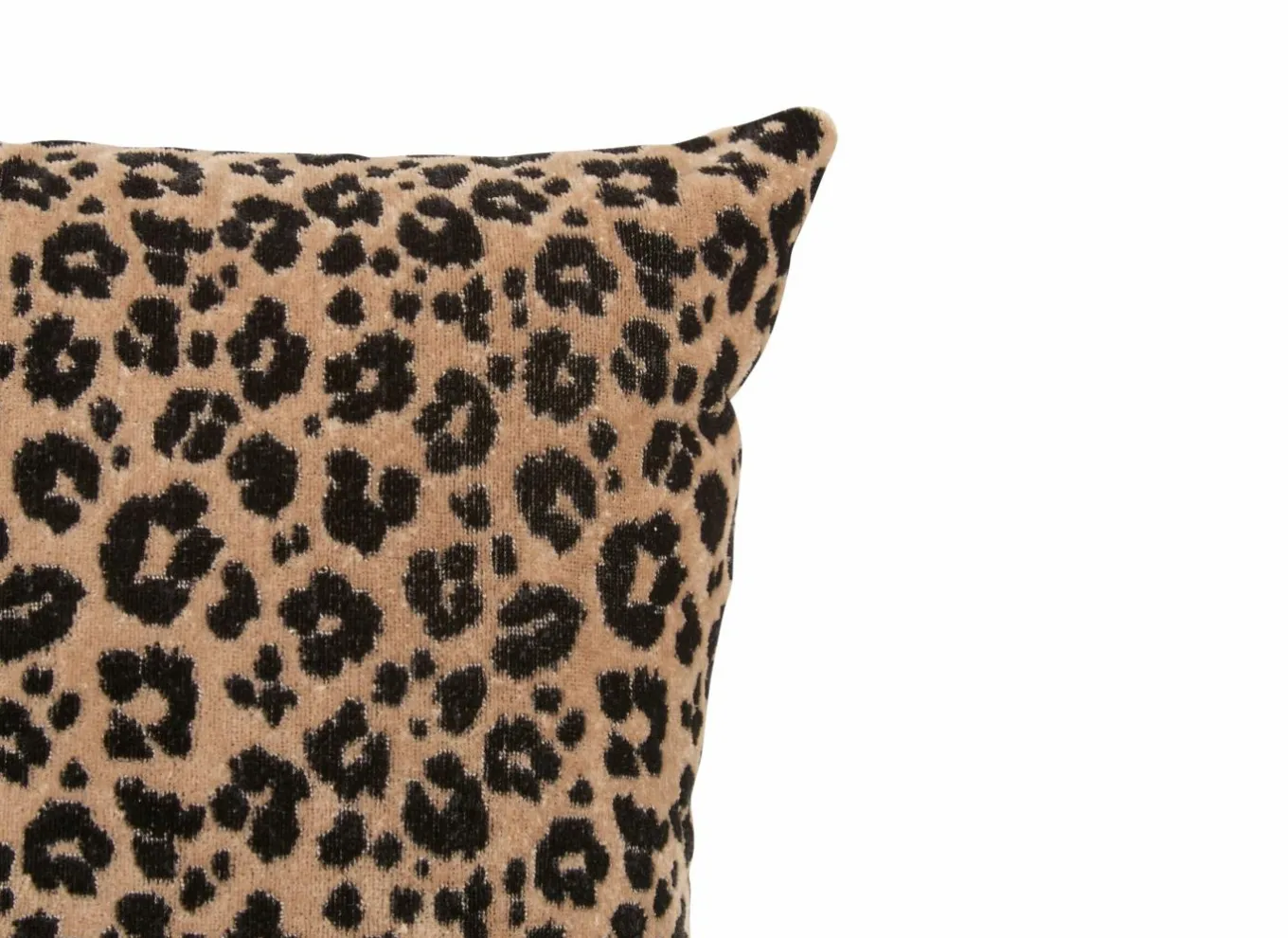 Kussens|Kussens|Kussen Lynra 40x40cm - polyester - zwart & bruin