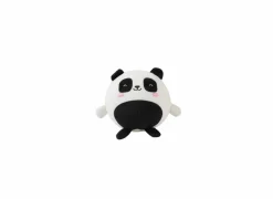 Kussen Squishy Pandastic Ø13cm - stof - zwart/wit- Kussens|Kinderdecoratie