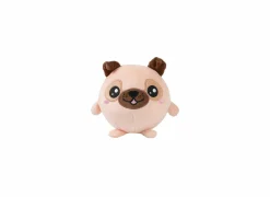 Kussens|Kinderdecoratie|Kussen Squishy Pug Ø13cm - stof - beige