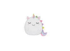 Kussen Unicorn 33x30cm - stof - wit- Kussens|Kinderdecoratie